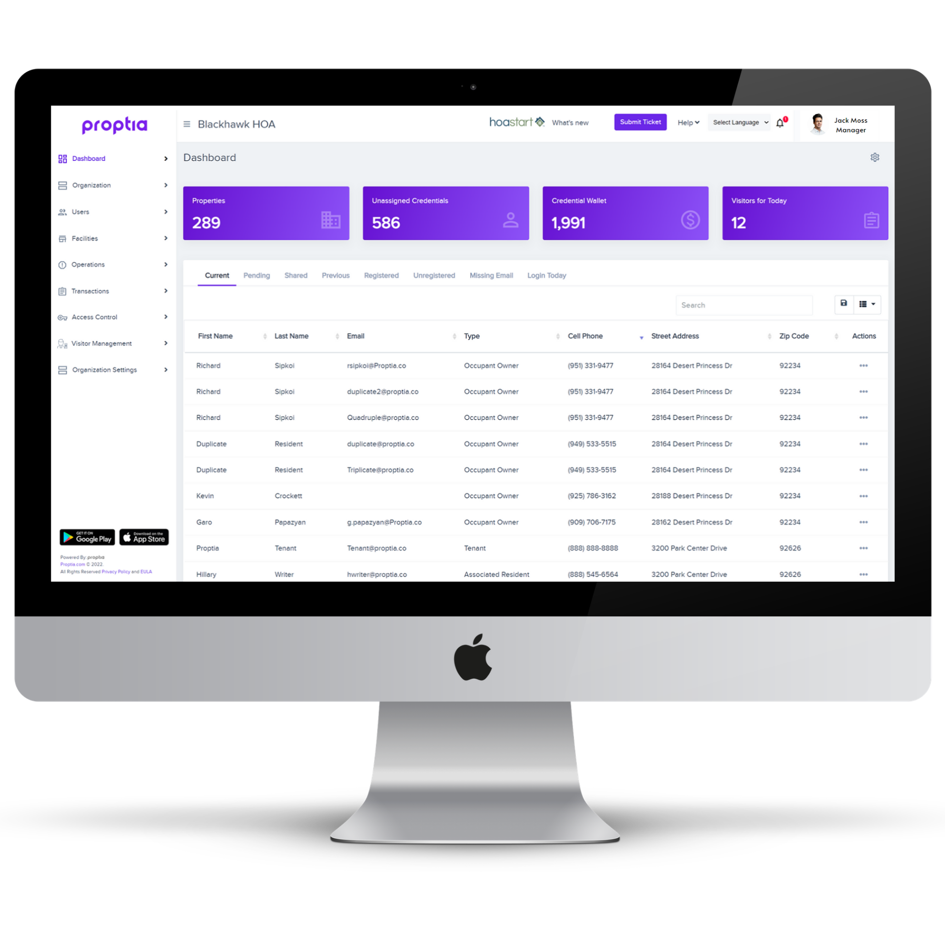 Proptia Dashboard