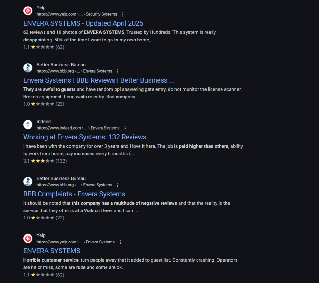 envera reviews