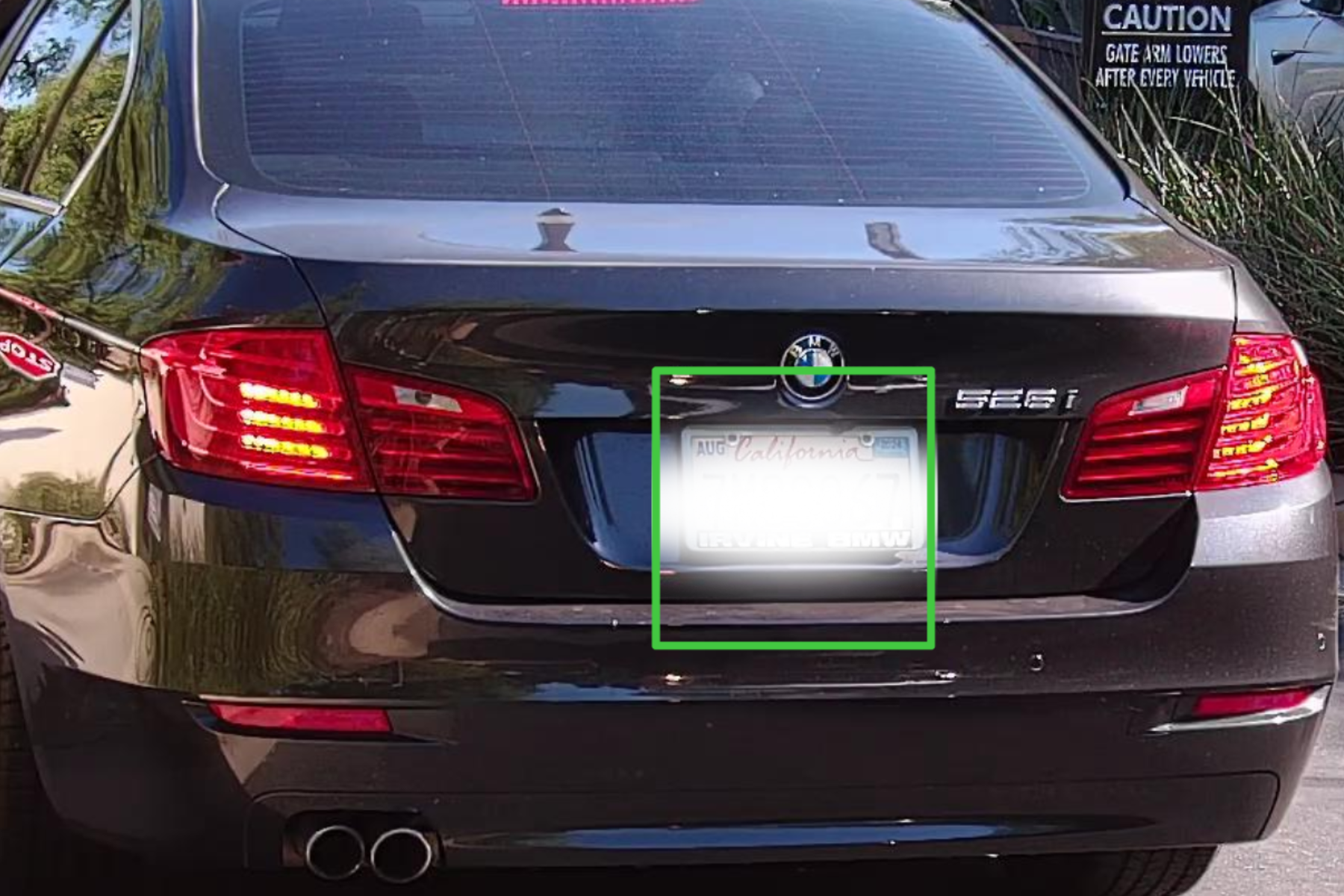 License plate recognition HOA