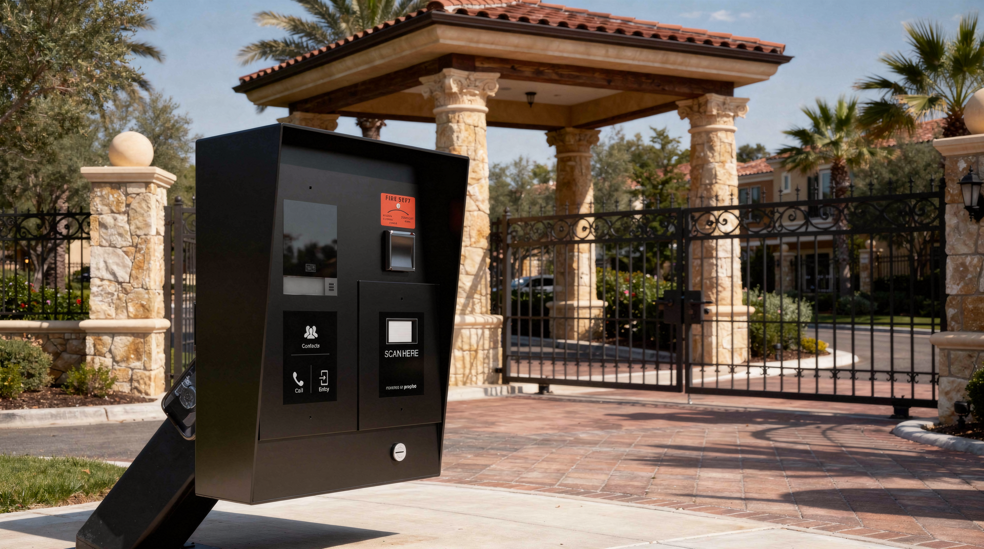 Visitor kiosk proptia self service virtual guard