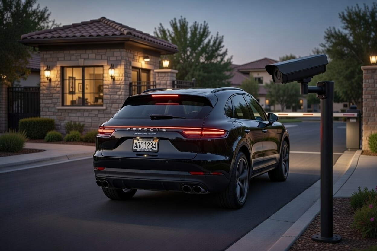 HOA license plate camera vehicle capture