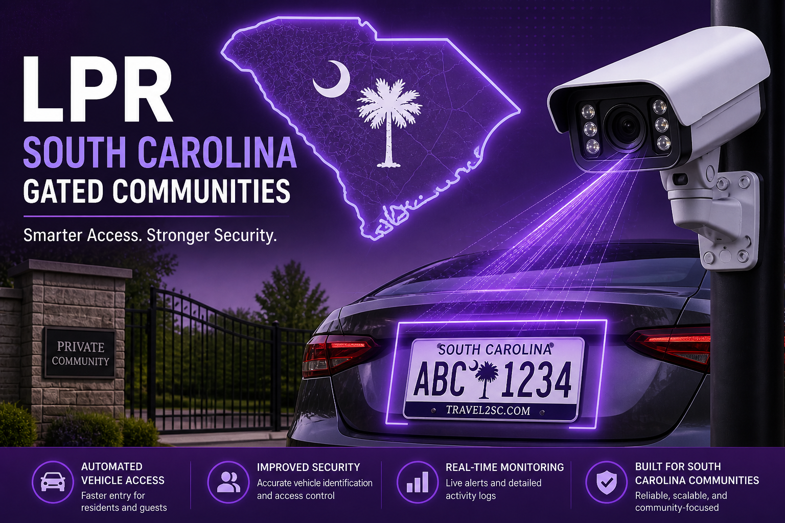 South Carolina LPR software hoa gated communities