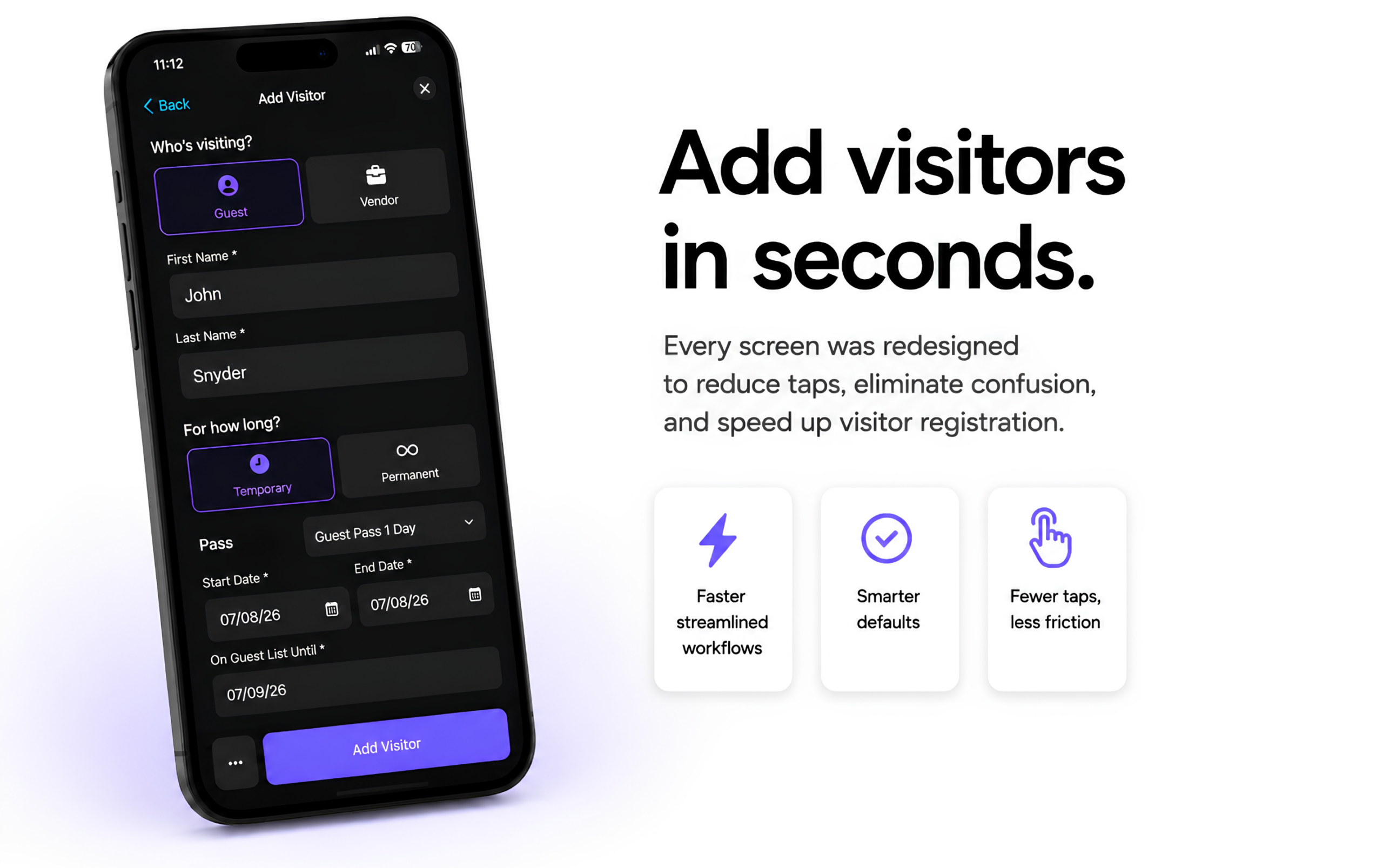 HOA resident visitor app