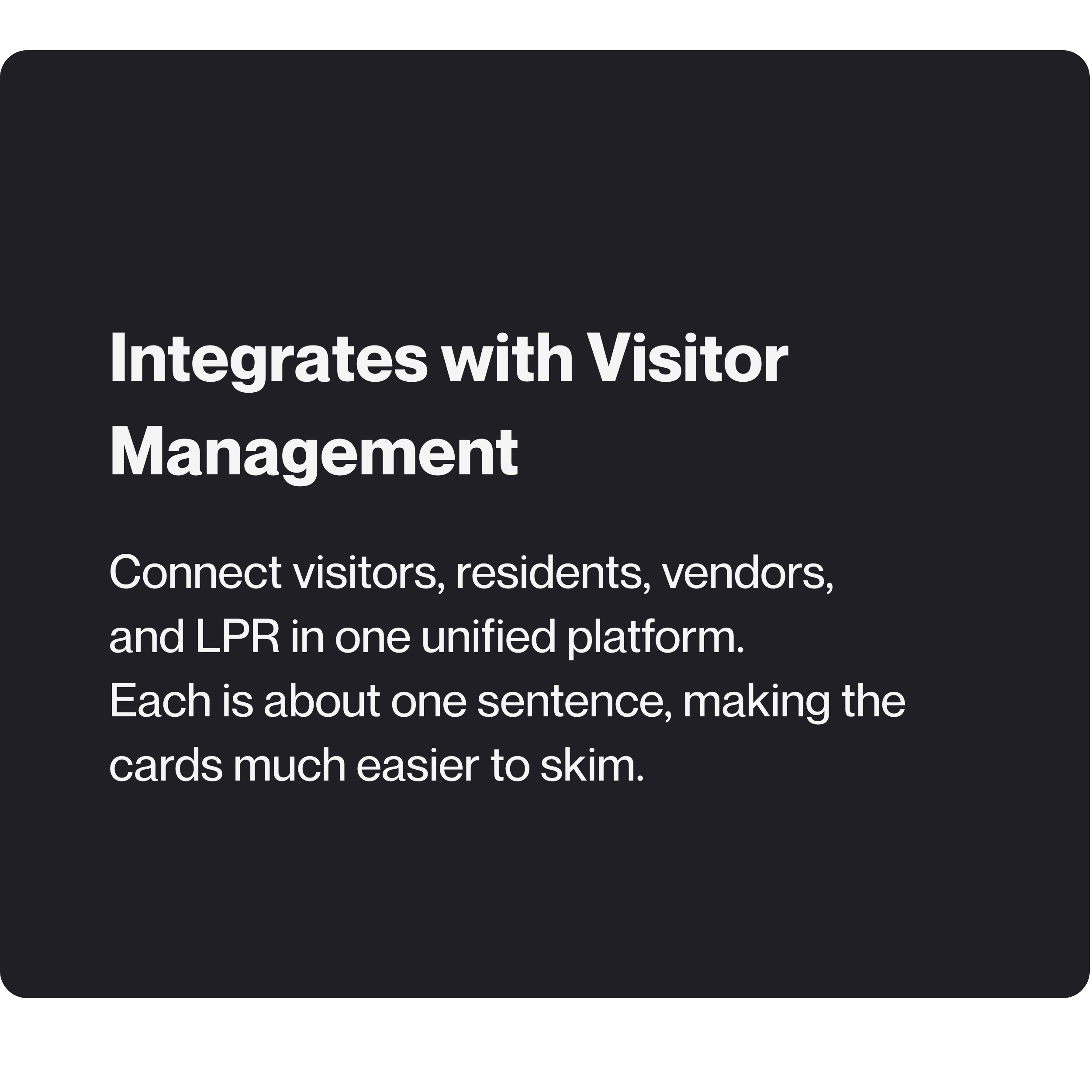 LPR and Visitor Management