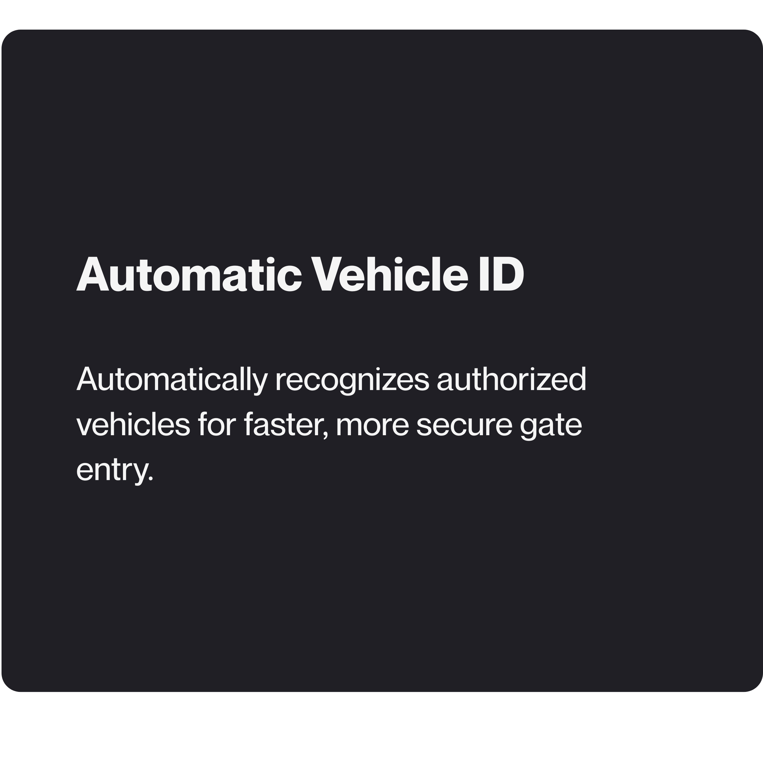 LPR vehicle ID hoas