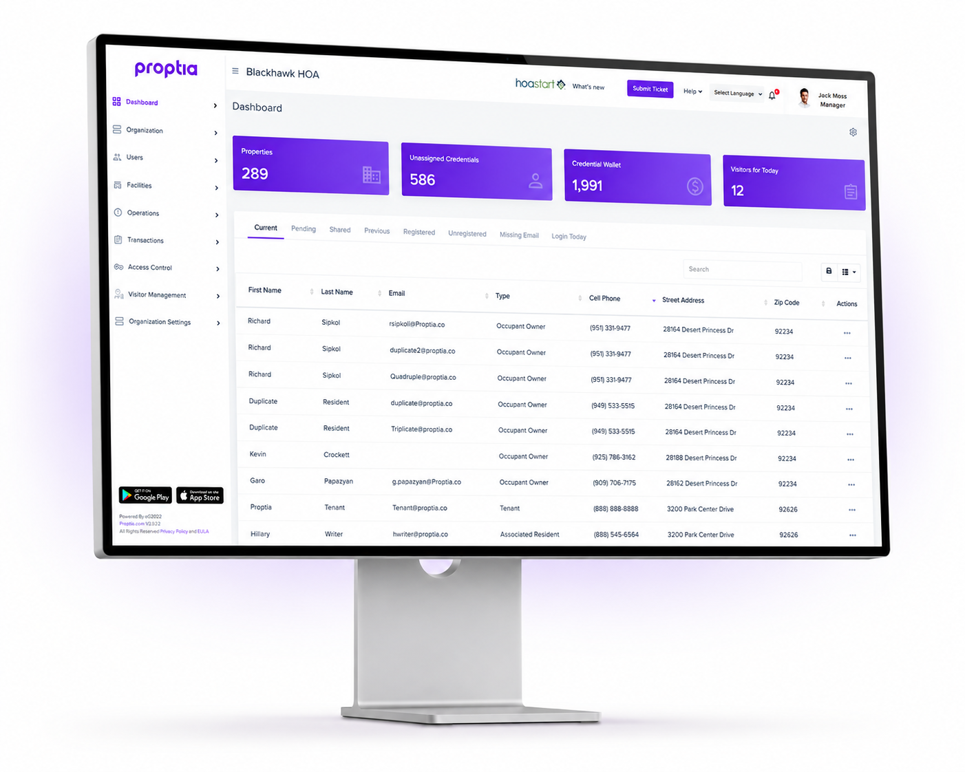 proptia dashboard