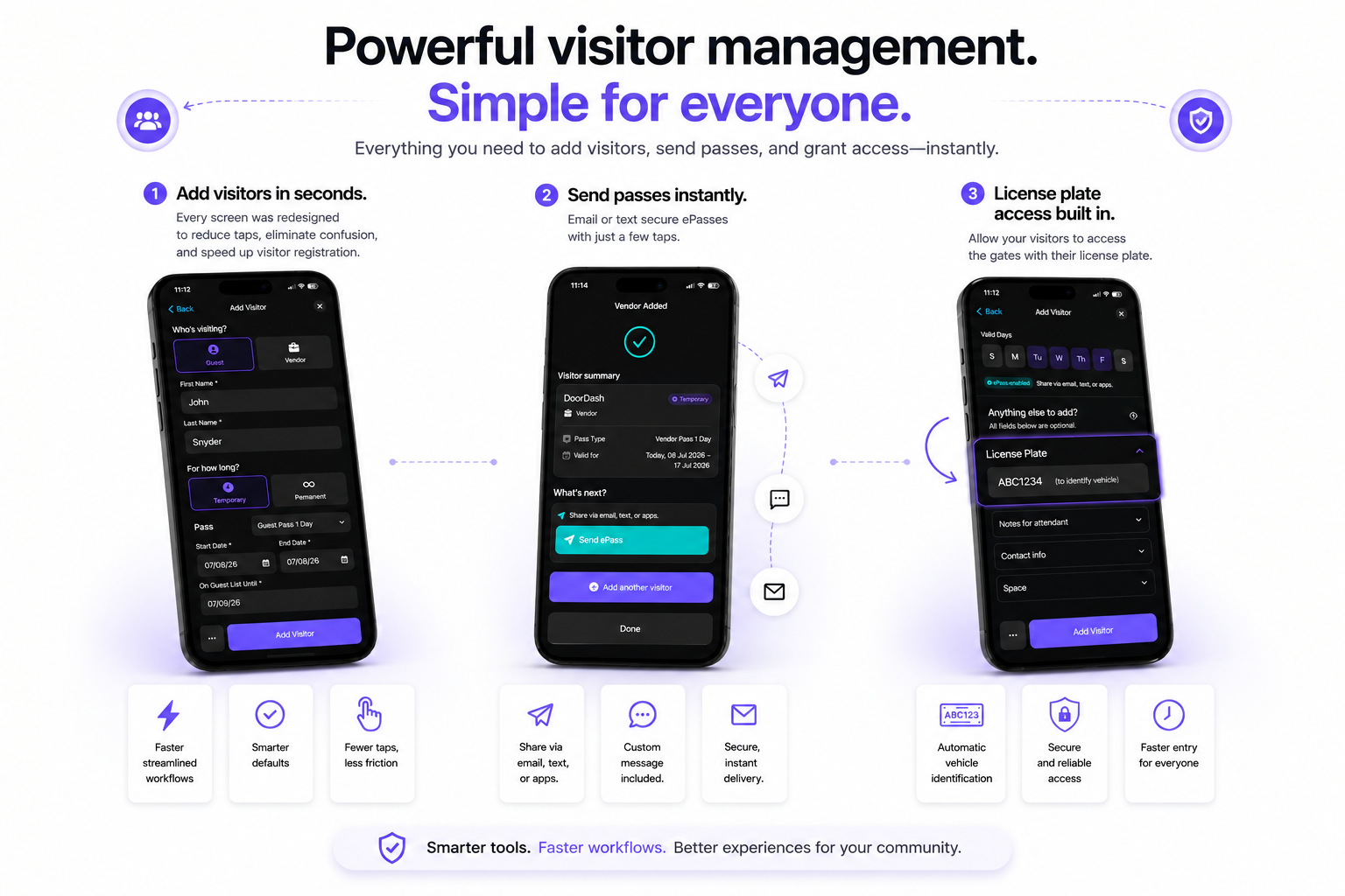 Proptia Resident Mobile App Add Visitors Send ePass