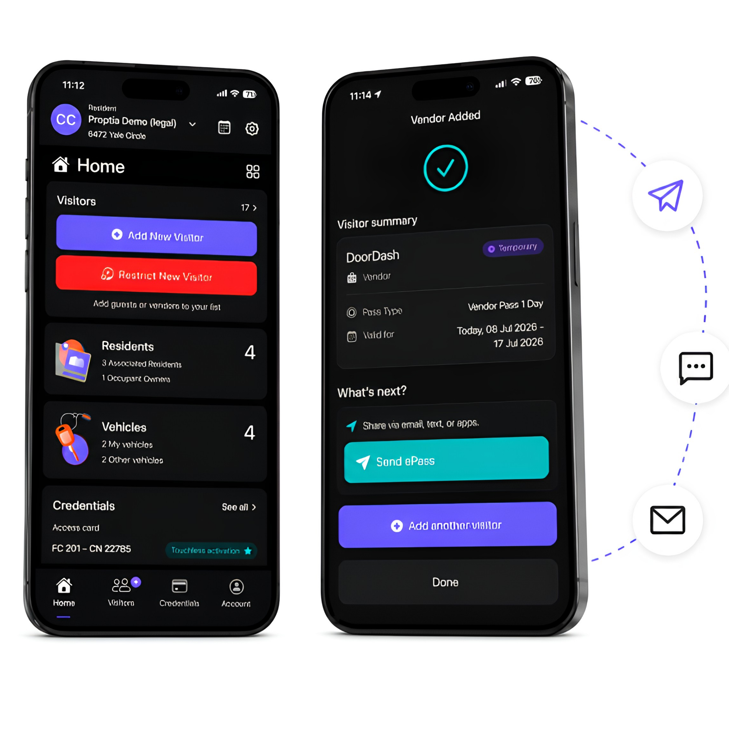 add visitor app