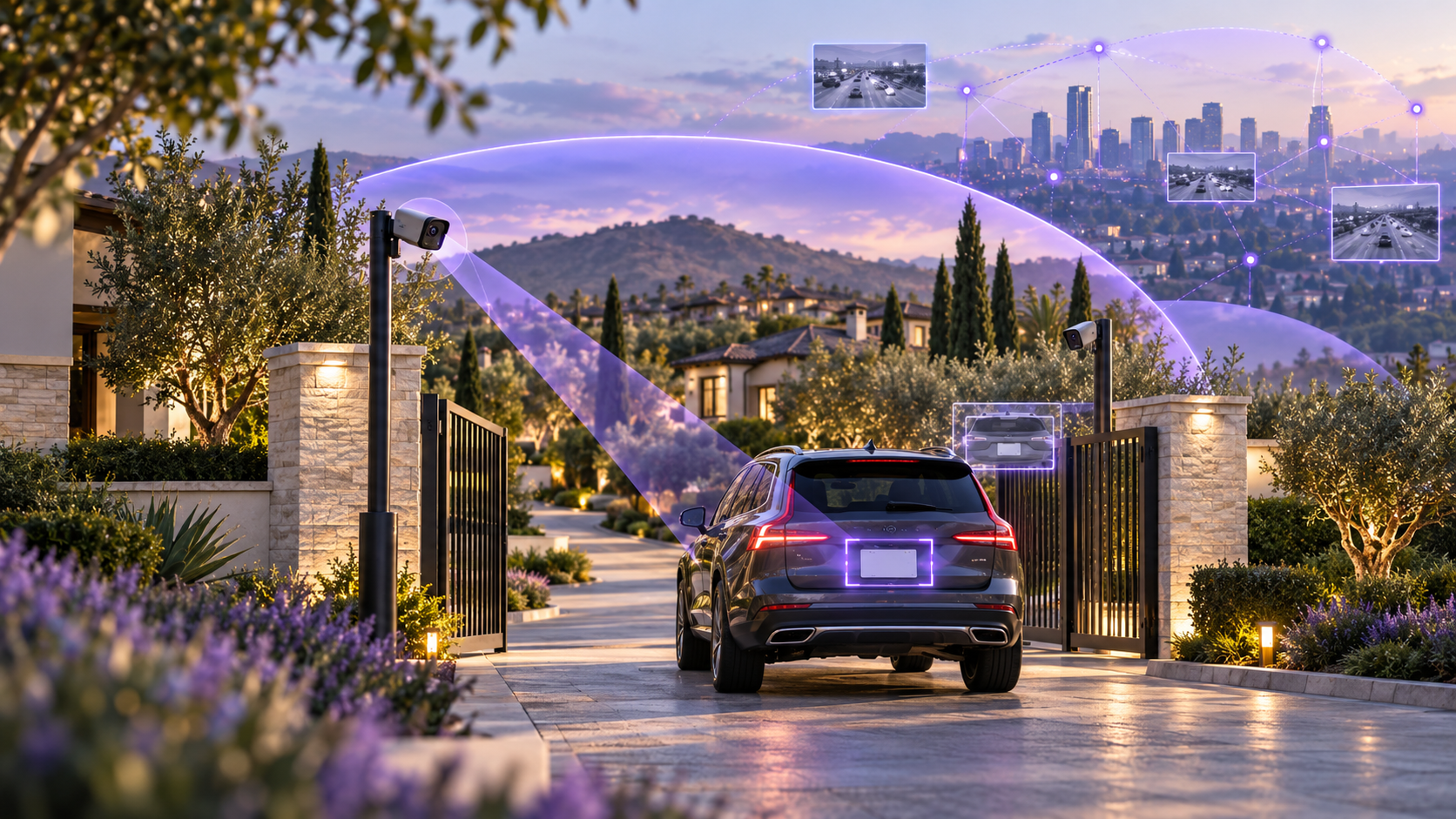 HOA license plate recognition landscape LPR privacy data gated community news